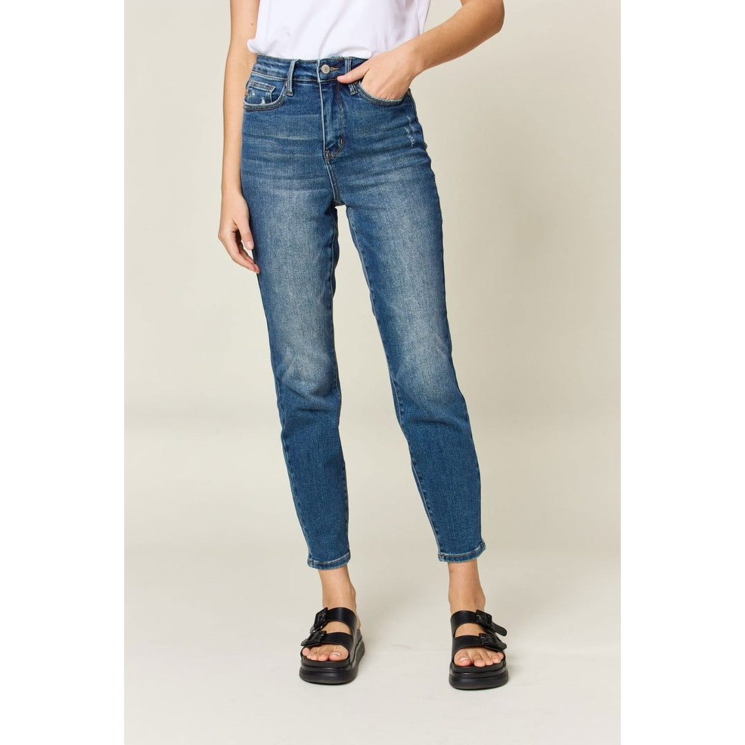 Judy Blue Full Size Tummy Control High Waist Slim Jeans Image 4