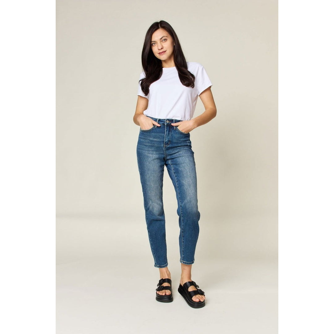 Judy Blue Full Size Tummy Control High Waist Slim Jeans Image 4