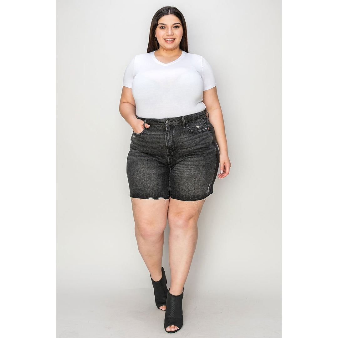 Judy Blue Full Size High Waist Tummy Control Denim Shorts Image 4