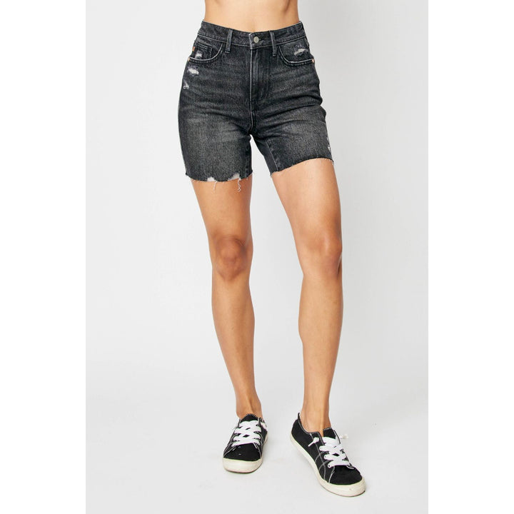 Judy Blue Full Size High Waist Tummy Control Denim Shorts Image 7