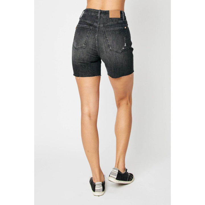 Judy Blue Full Size High Waist Tummy Control Denim Shorts Image 8