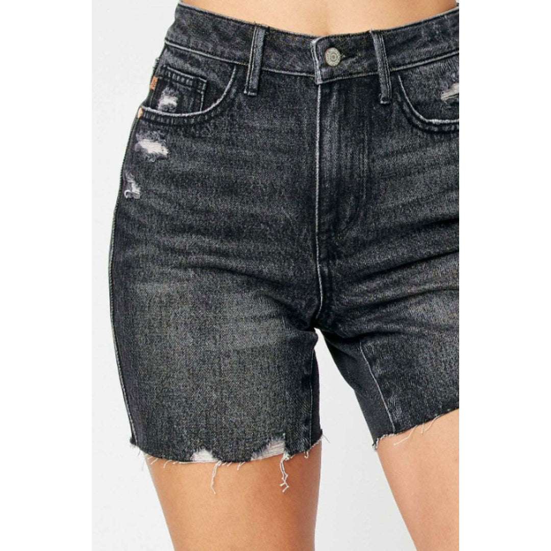 Judy Blue Full Size High Waist Tummy Control Denim Shorts Image 9