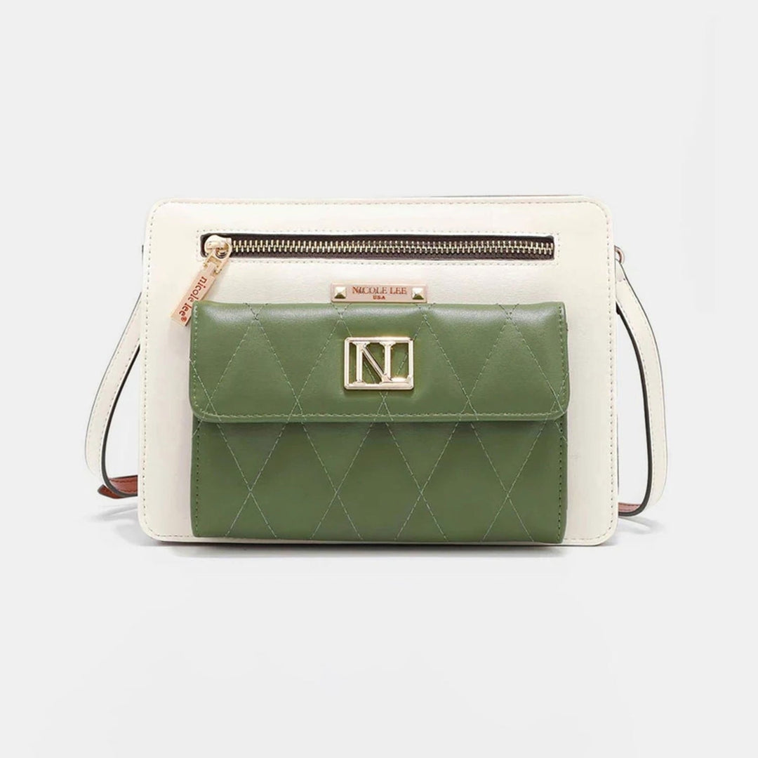 Nicole Lee USA Color Block Crossbody Bag Image 1