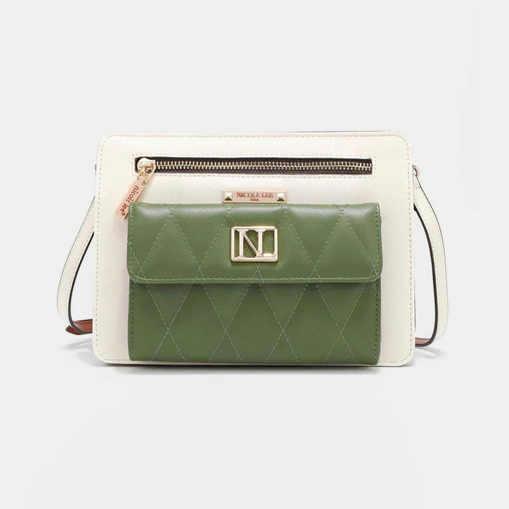 Nicole Lee USA Color Block Crossbody Bag Image 1