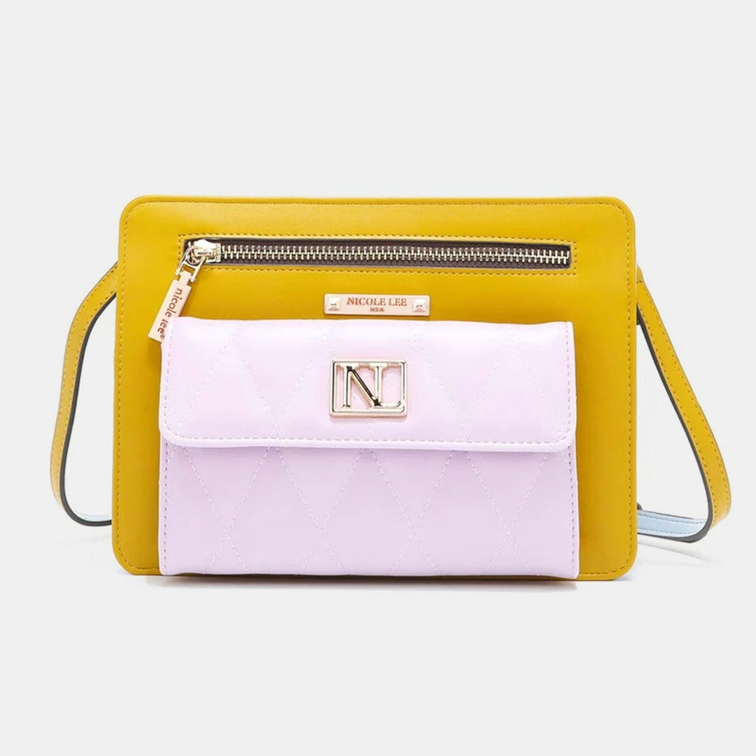 Nicole Lee USA Color Block Crossbody Bag Image 6