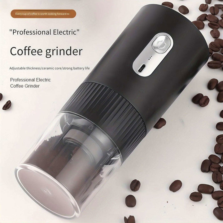 Kitchen electric coffee grinder with USB power supply travel camping must come portable coffee grinder for grinding Image 1