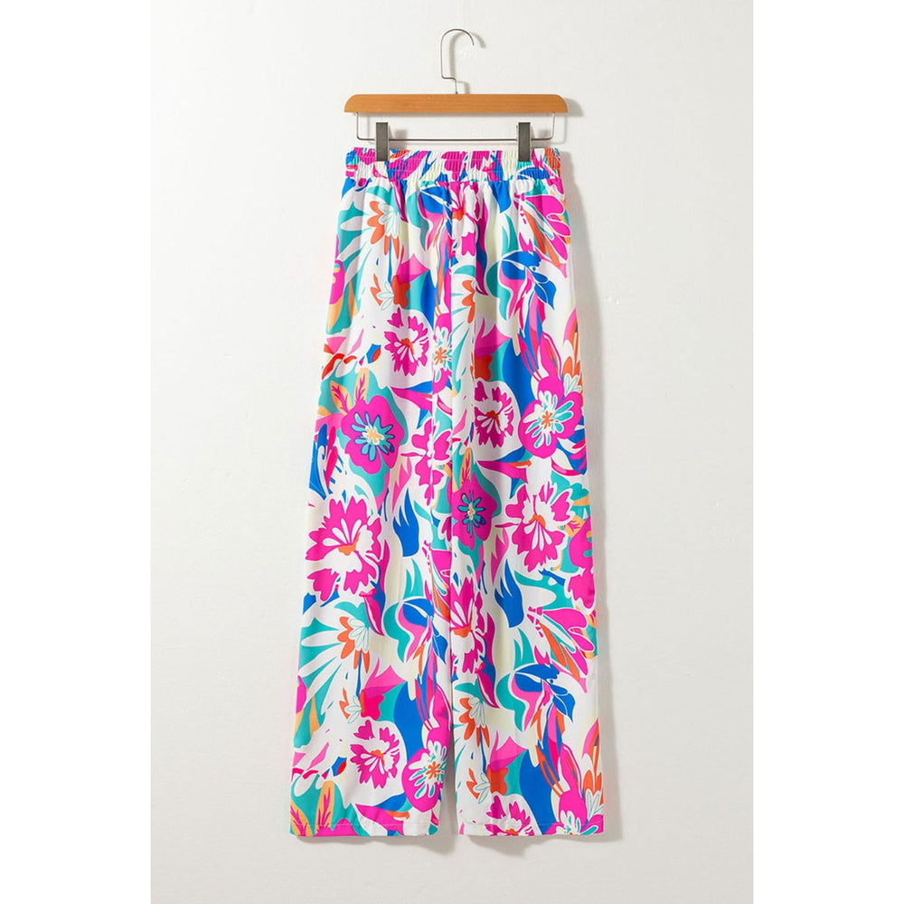 Printed Wide Leg Pants Image 2