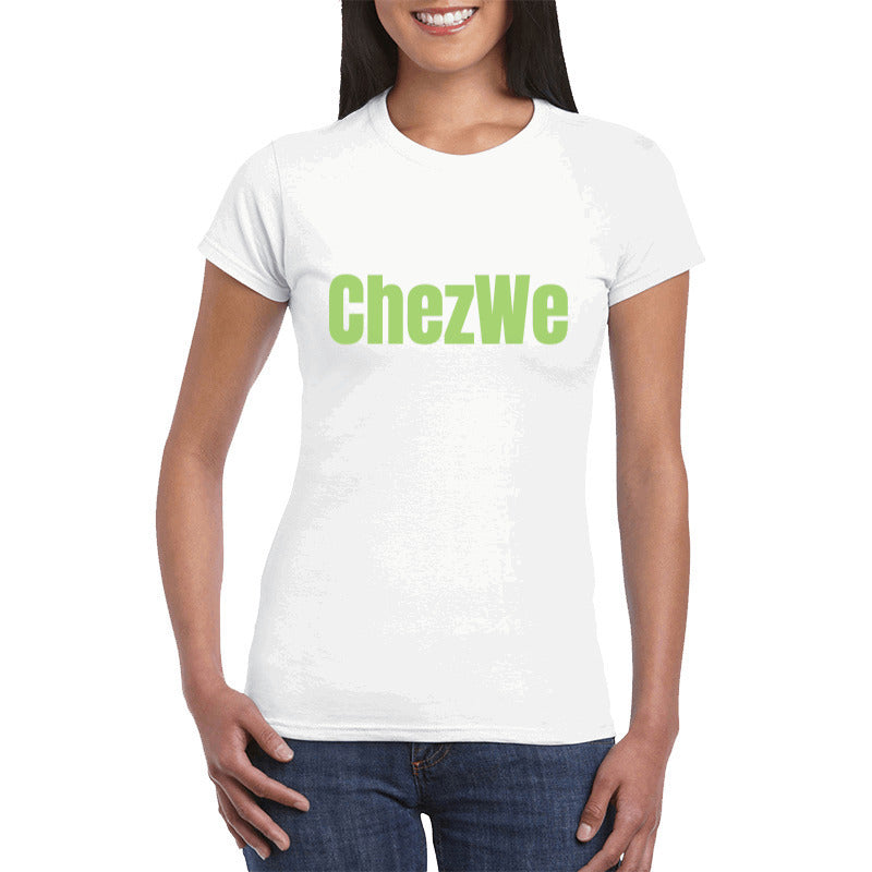 ChezWe Womens Semi-Fitted Organic Cotton T-Shirt Image 1