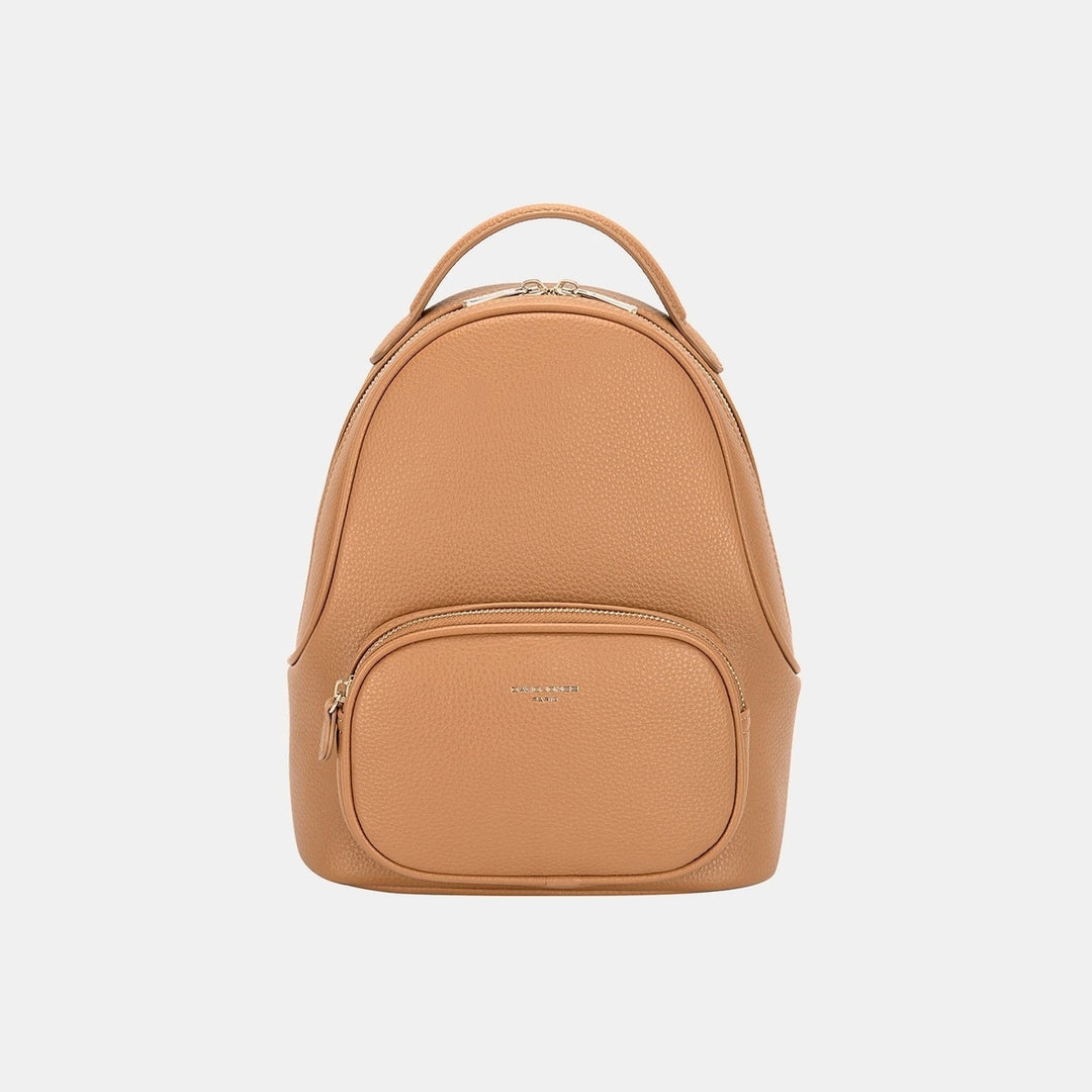 David Jones PU Leather Handle Backpack Image 2