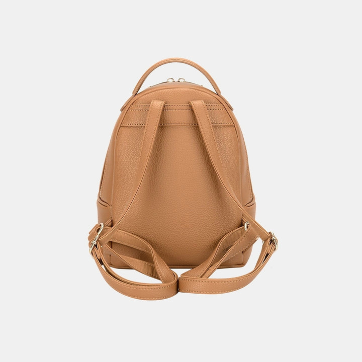 David Jones PU Leather Handle Backpack Image 3