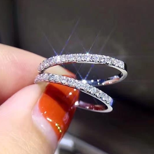 Fashionable Simple Ring s925 Silver Ring Exquisite Jewelry Ultra Thin Ring Womens Ring Jewelry Image 1