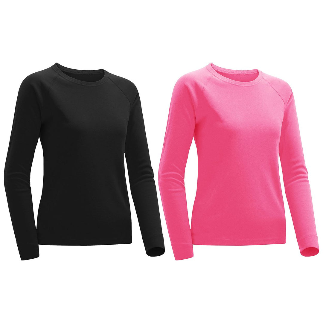 Womens Ultra Soft Long Sleeve T-Shirt 2-Piece Set Plus Size Casual Wear Image 4