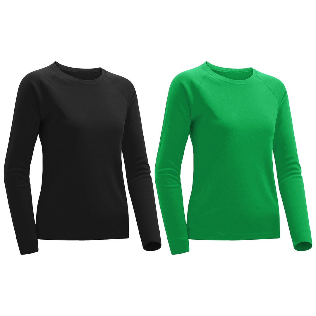 Womens Ultra Soft Long Sleeve T-Shirt 2-Piece Set Plus Size Casual Wear Image 6