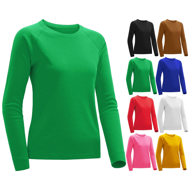 Womens Plus Size Ultra Soft Long Sleeve T-Shirt Comfortable Casual Wear Image 12