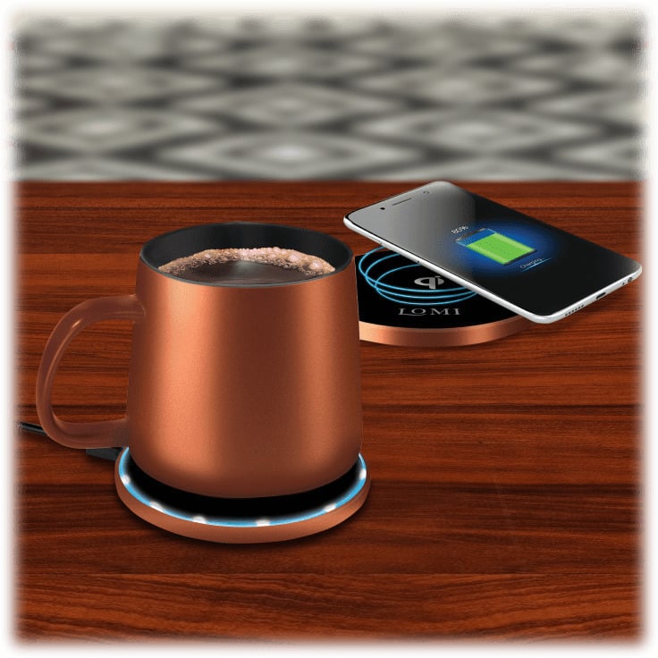 2-In-1 Smart Mug Warmer and QI Wireless Charger Image 4