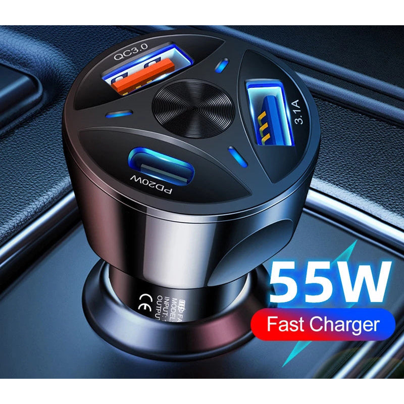 Car Charger with C type and USB Image 4