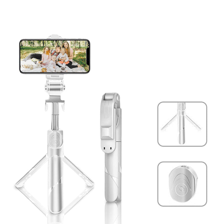 High Low Retractable Selfie Tripod With Remote Image 3