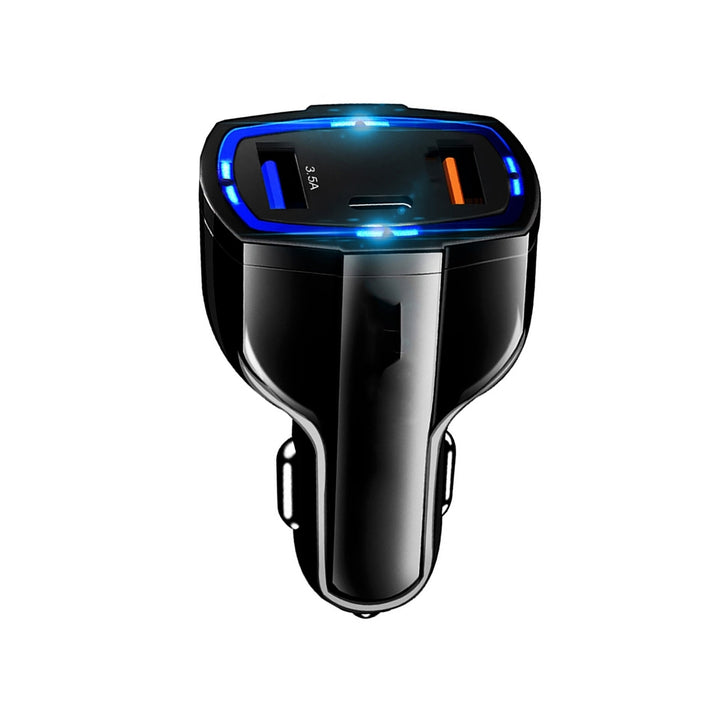 3 Port Fast Charge 3.0 Car Charger Image 1