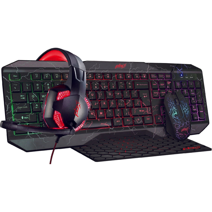 4 N 1 Pro Gaming Kit Headphones Keyboard Mouse pad Image 1