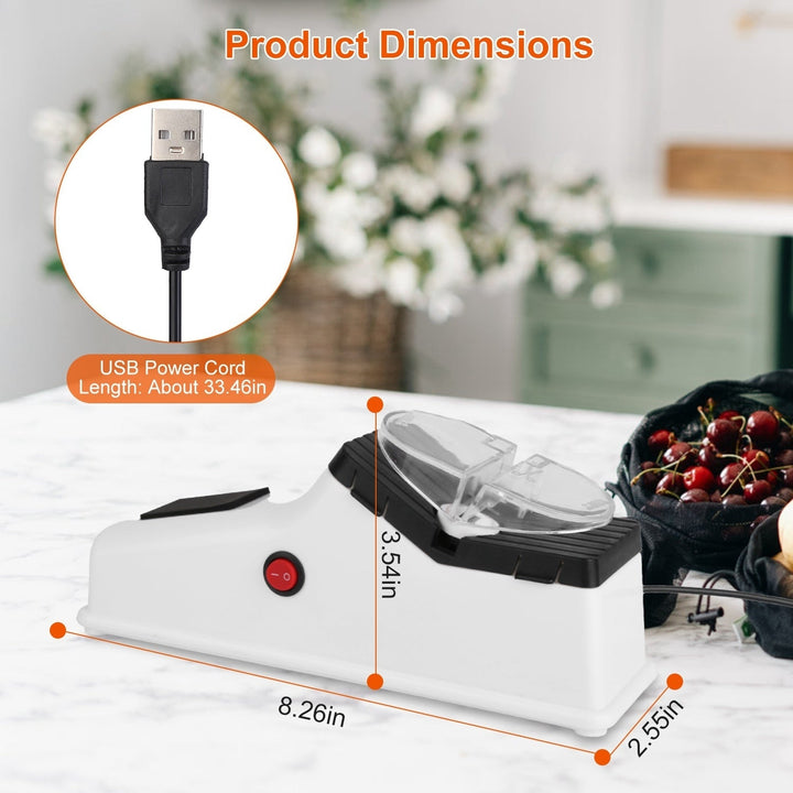 Electric Knife Sharpener For Quick Sharpening Polishing Multifunctional Automatic Kitchen Knife Sharpener Scissor Image 8