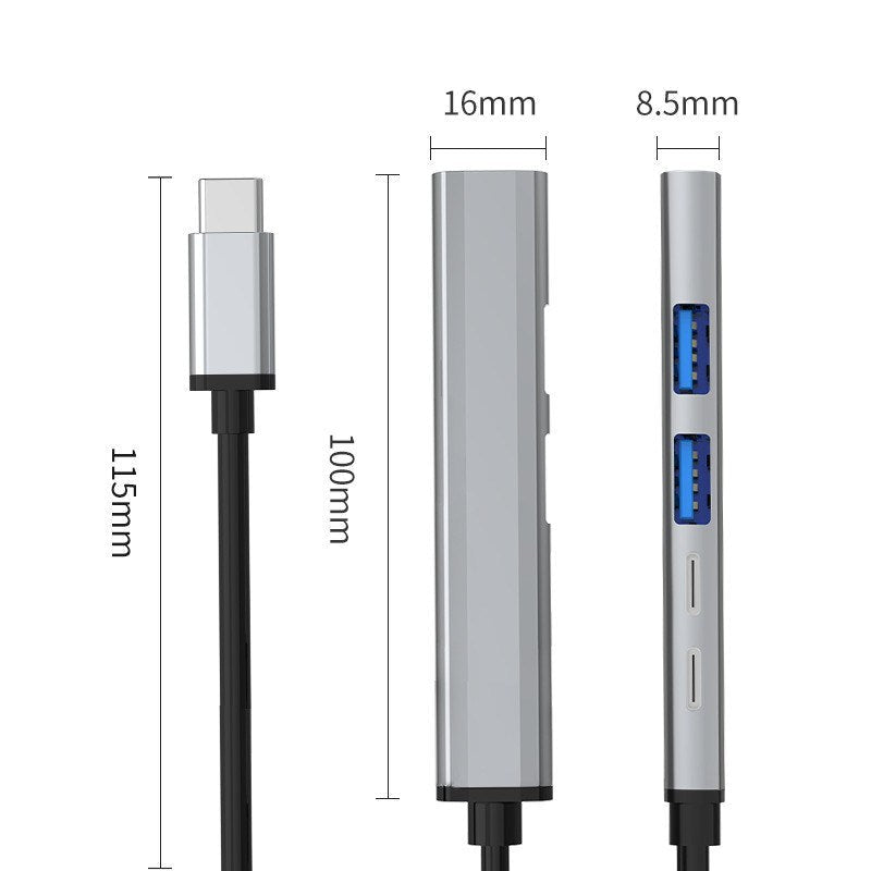 Mini 5N1 Type C to USB Hub Image 6