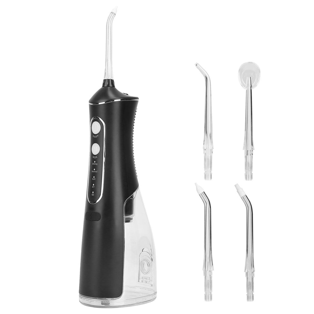 Portable Water Dental Flosser Cordless Rechargeable Dental Oral Irrigator IPX7 Waterproof Teeth Cleaner Image 1