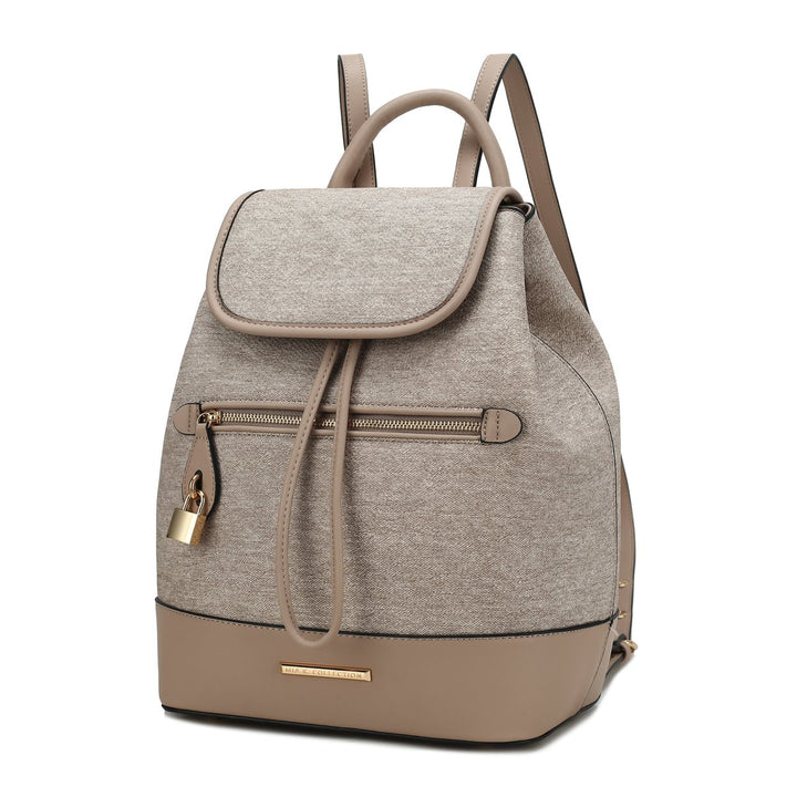 MKF Collection Porsha Backpack Vegan Leather Women Daypack Bag by Mia K Image 1