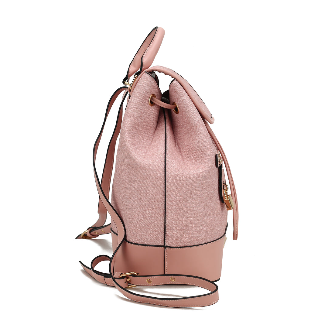 MKF Collection Porsha Backpack Vegan Leather Women Daypack Bag by Mia K Image 12