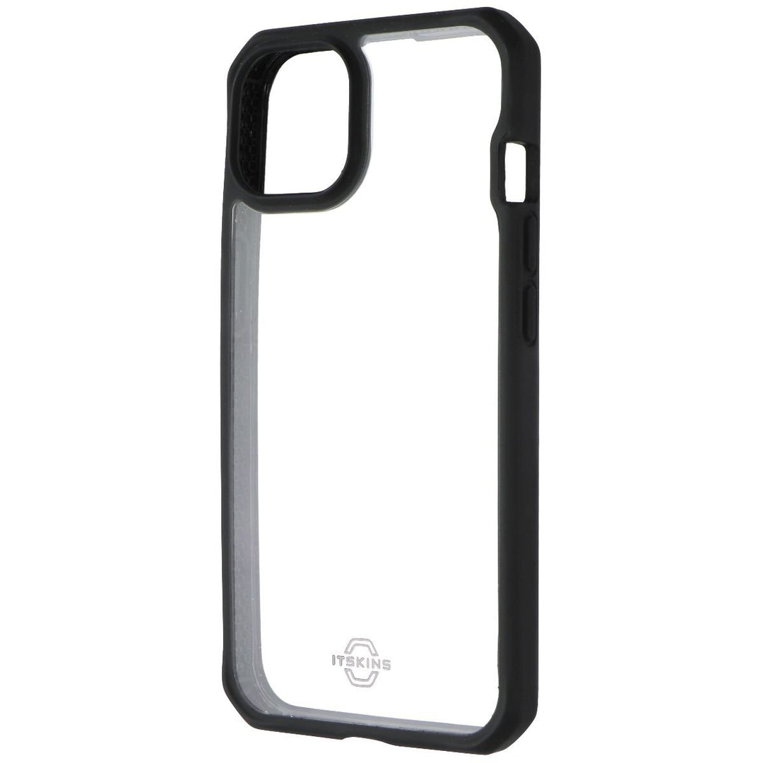 ITSKINS Hybrid_R Series Case for iPhone 14/iPhone 13 - Transparent/Solid Black Image 1