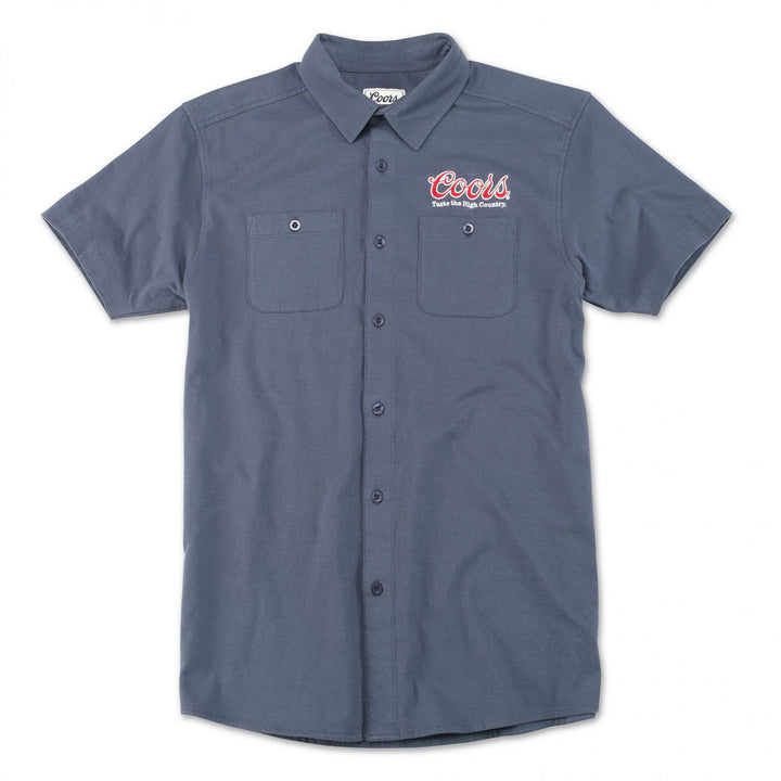 Coors Mountain Range Button Down Front and Back Print Shirt Image 2