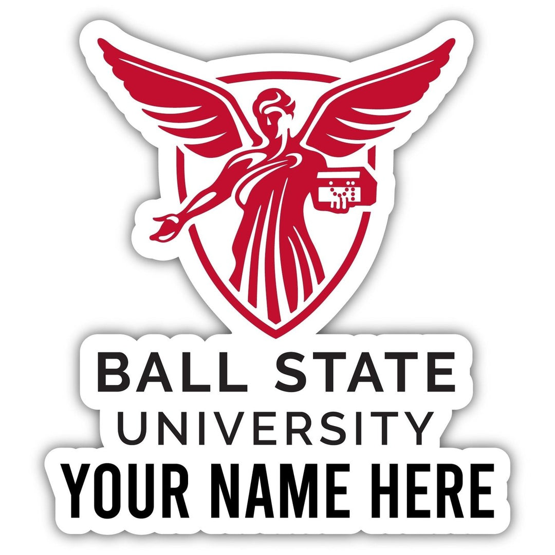 Ball State University Customizable Round Vinyl Decal Sticker Officially Licensed Collegiate Product Image 1