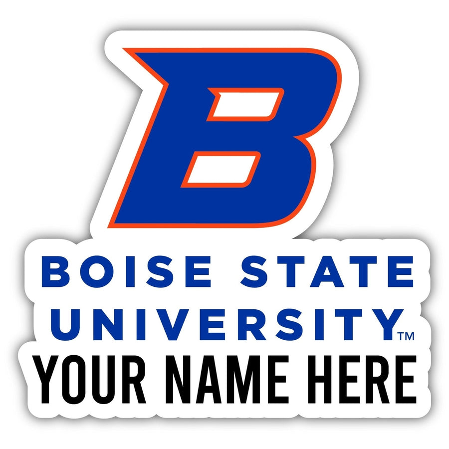 Boise State Broncos Customizable Round Vinyl Decal Sticker Officially Licensed Collegiate Product Image 1