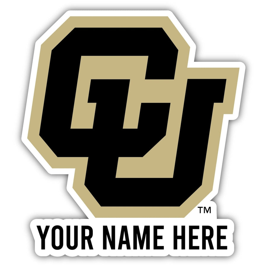 Colorado Buffaloes Customizable Round Vinyl Decal Sticker Officially Licensed Collegiate Product Image 1