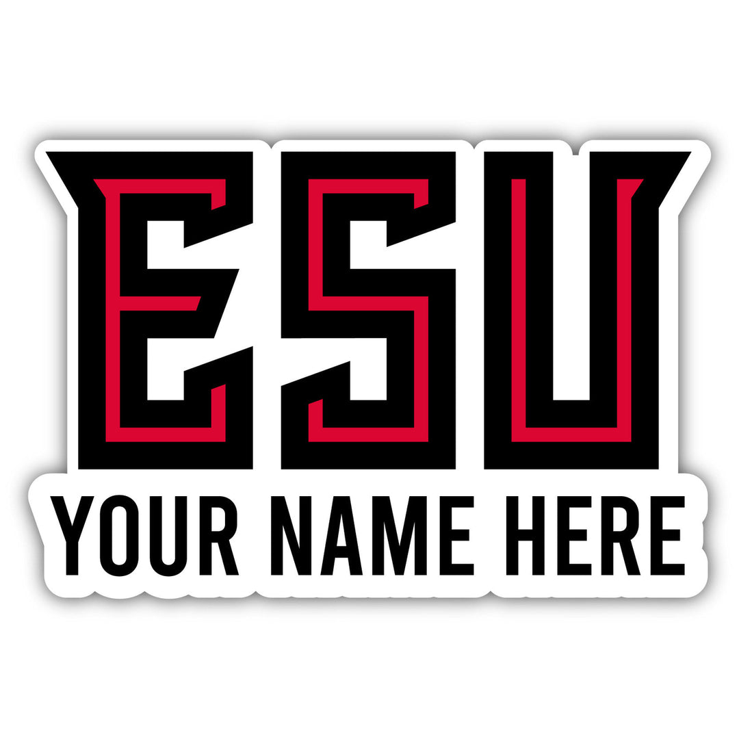 East Stroudsburg University Customizable Round Vinyl Decal Sticker Officially Licensed Collegiate Product Image 1