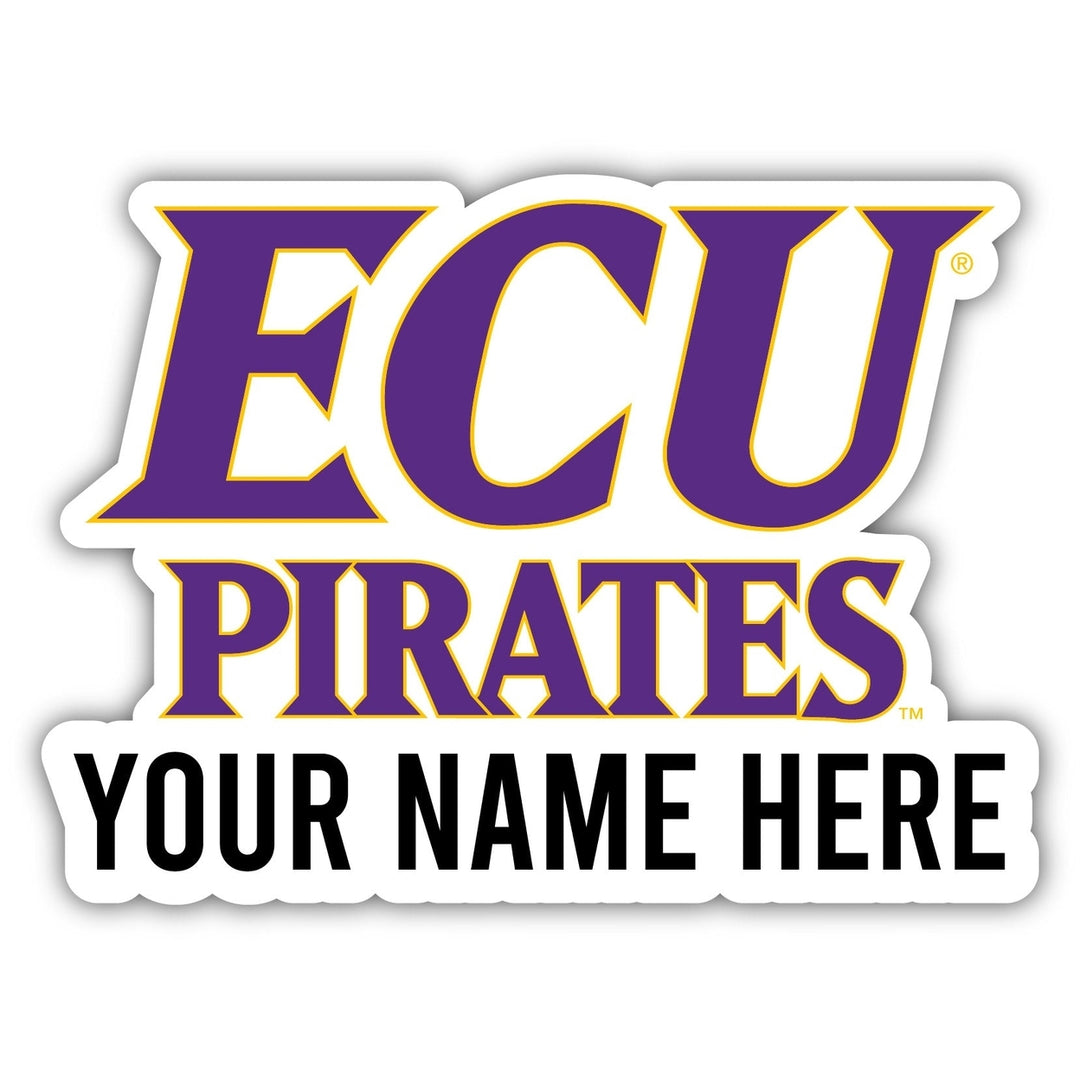 East Carolina Pirates Customizable Round Vinyl Decal Sticker Officially Licensed Collegiate Product Image 1