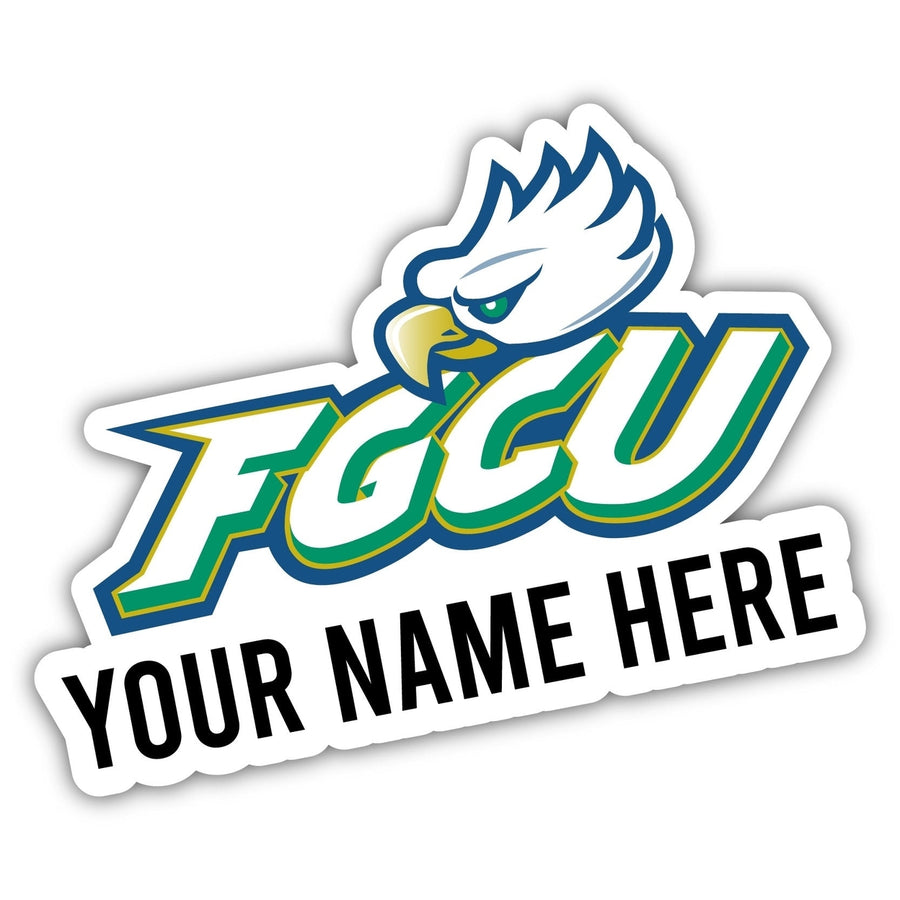 Florida Gulf Coast Eagles Customizable Round Vinyl Decal Sticker Officially Licensed Collegiate Product Image 1