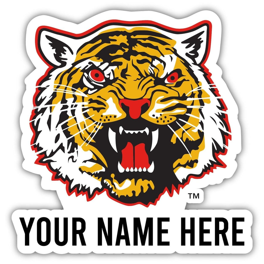 Grambling State Tigers Customizable Round Vinyl Decal Sticker Officially Licensed Collegiate Product Image 1