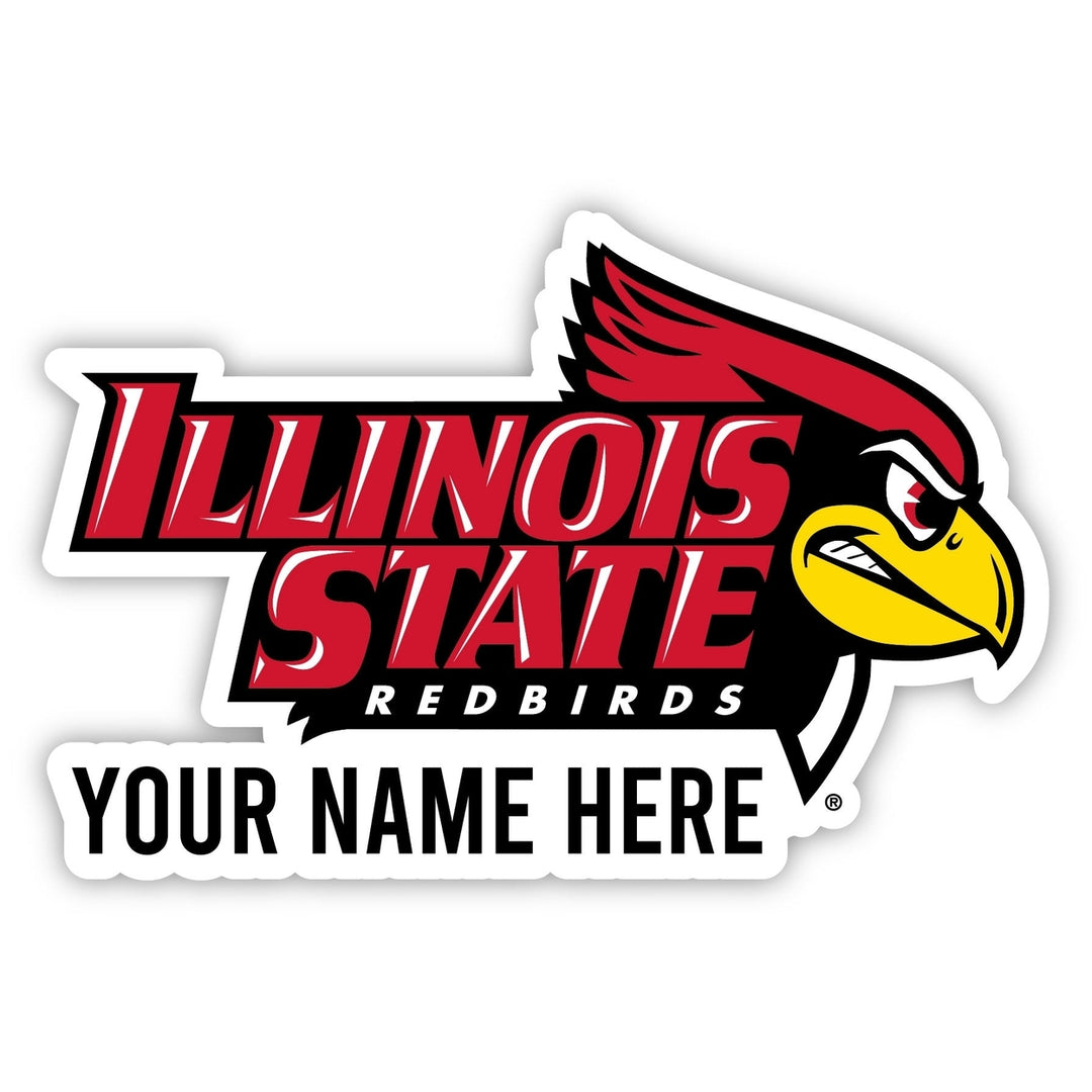 Illinois State Redbirds Customizable Round Magnet Officially Licensed Collegiate Product Image 1