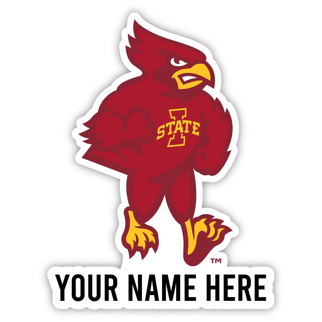 Iowa State Cyclones Customizable Round Vinyl Decal Sticker Officially Licensed Collegiate Product Image 1