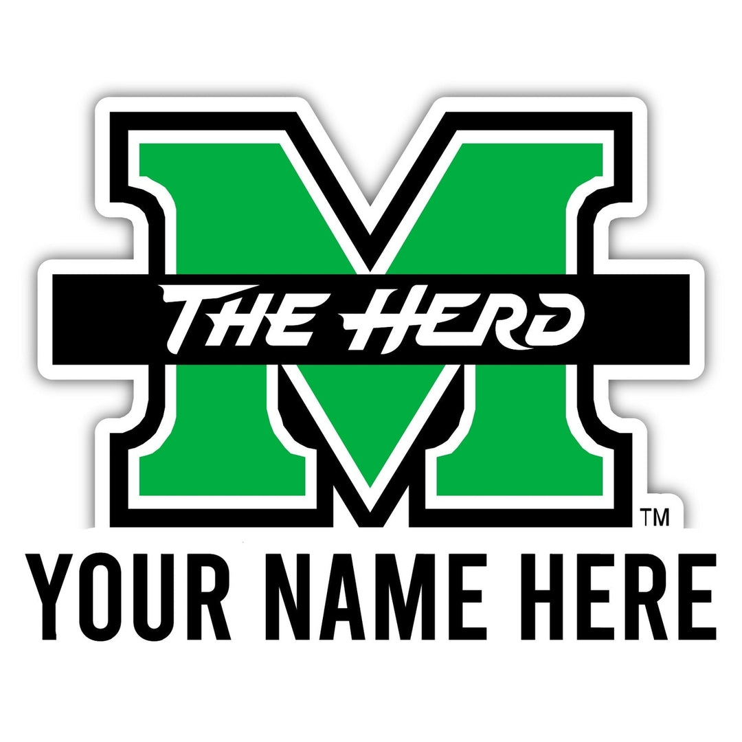 Marshall Thundering Herd Customizable Round Vinyl Decal Sticker Officially Licensed Collegiate Product Image 1