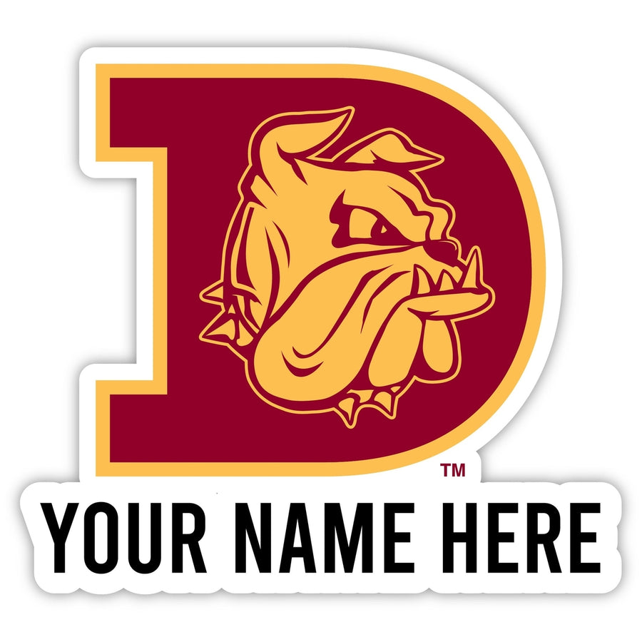 Minnesota Duluth Bulldogs Customizable Round Vinyl Decal Sticker Officially Licensed Collegiate Product Image 1