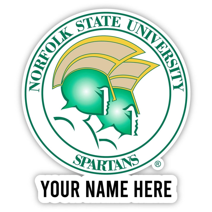 Norfolk State University Customizable Round Vinyl Decal Sticker Officially Licensed Collegiate Product Image 1