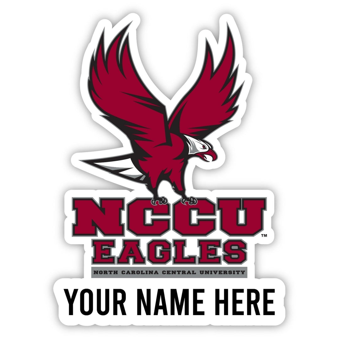 North Carolina Central Eagles Customizable Round Vinyl Decal Sticker Officially Licensed Collegiate Product Image 1