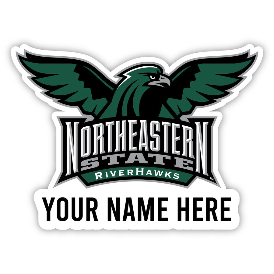 Northeastern State University Riverhawks Customizable Round Magnet Officially Licensed Collegiate Product Image 1