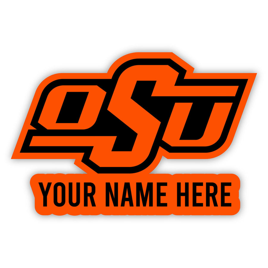 Oklahoma State Cowboys Customizable Round Vinyl Decal Sticker Officially Licensed Collegiate Product Image 1