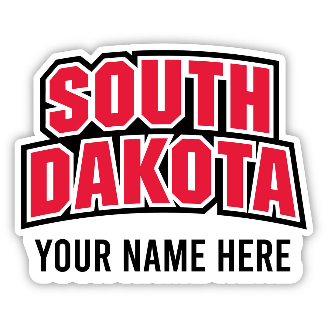 South Dakota Coyotes Customizable Round Magnet Officially Licensed Collegiate Product Image 1