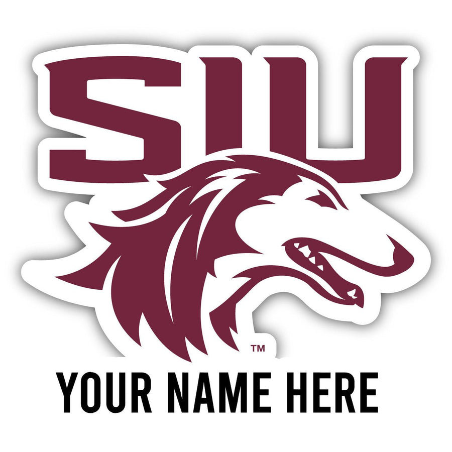 Southern Illinois Salukis Customizable Round Vinyl Decal Sticker Officially Licensed Collegiate Product Image 1