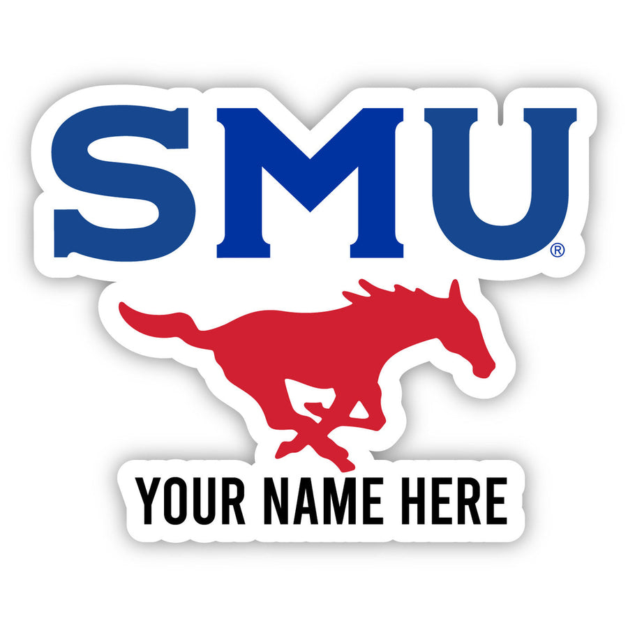 Southern Methodist University Customizable Round Magnet Officially Licensed Collegiate Product Image 1