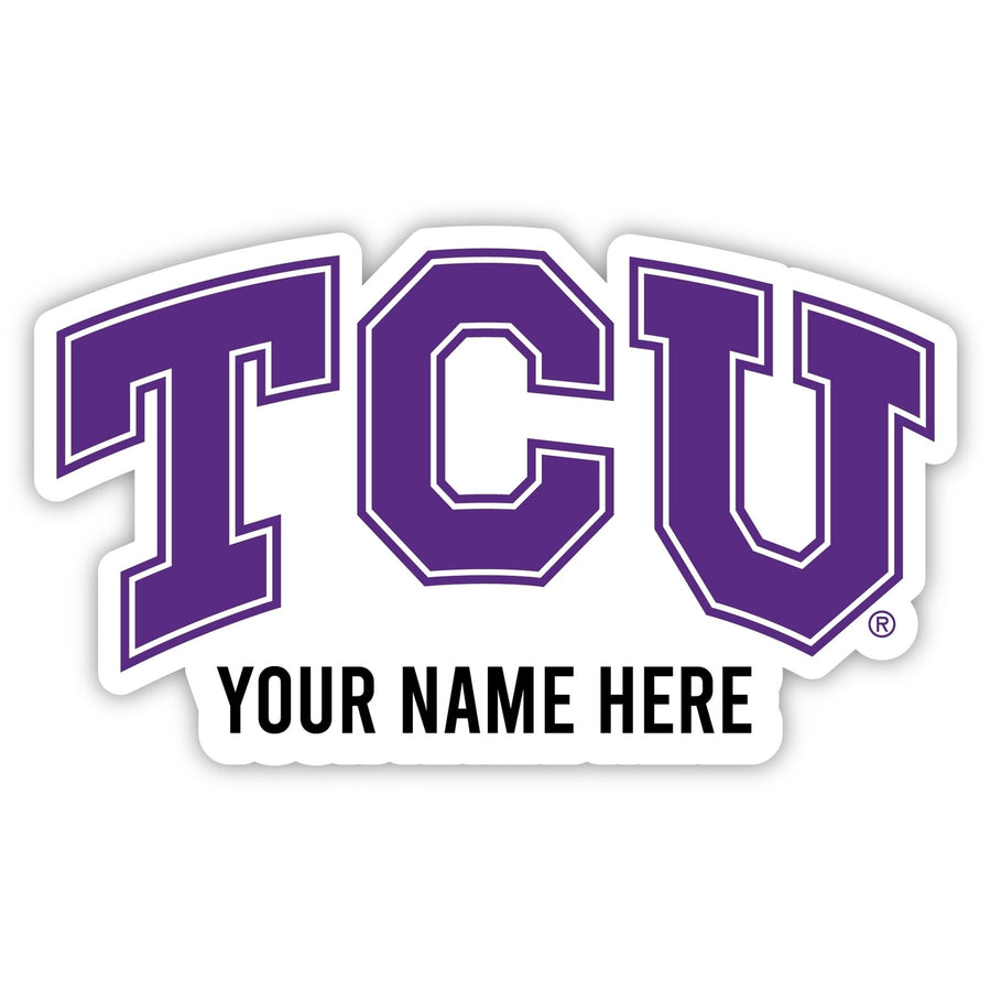 Texas Christian University Customizable Round Magnet Officially Licensed Collegiate Product Image 1