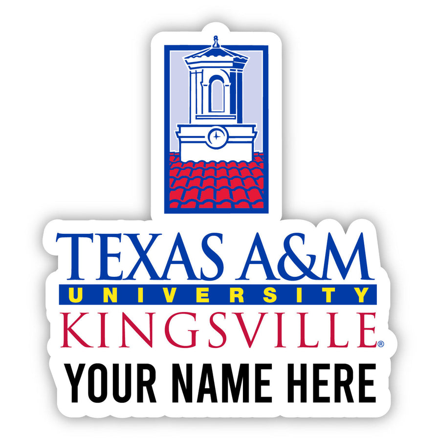 Texas AandM Kingsville Javelinas Customizable Round Vinyl Decal Sticker Officially Licensed Collegiate Product Image 1